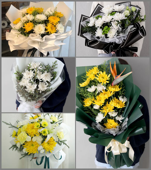 浙江省台州临海市白水洋镇白水洋村白事花束代送